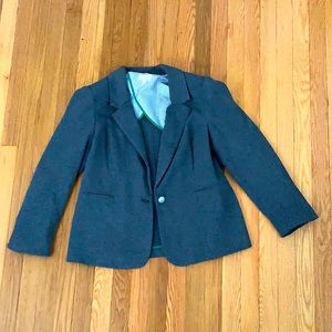 Grey Knit Blazer